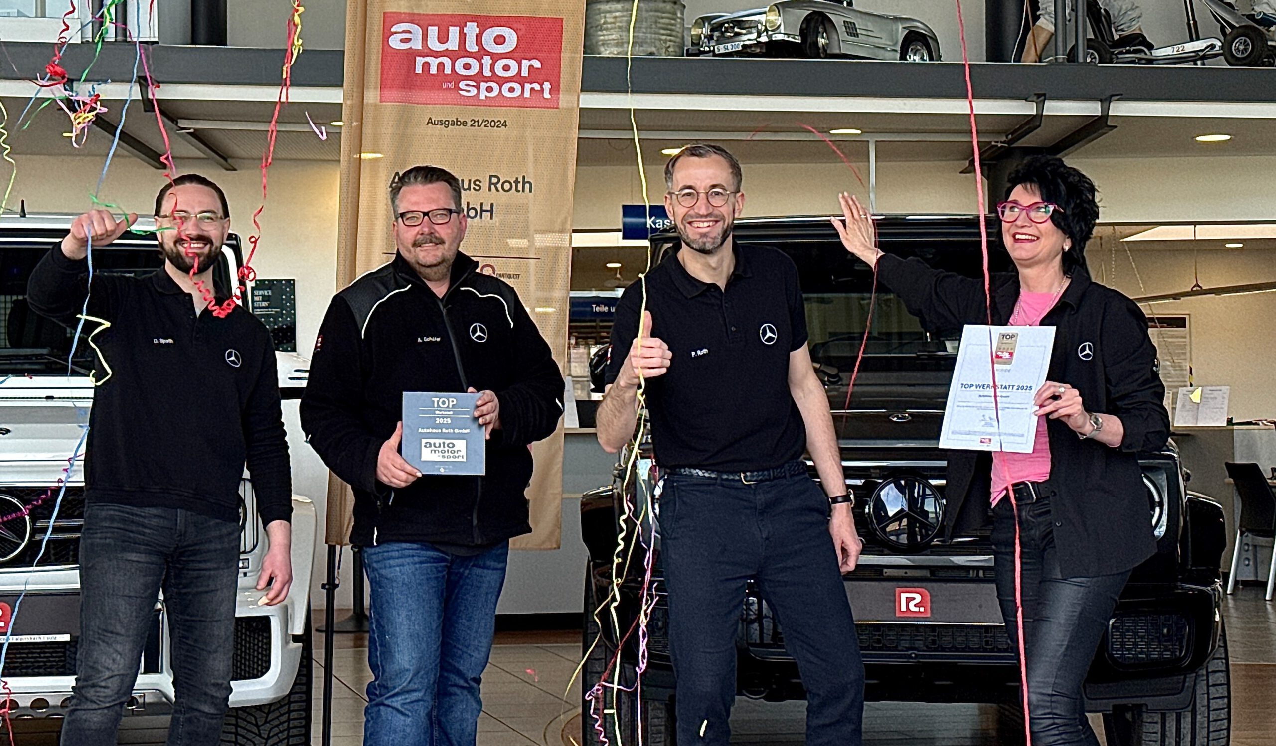 Autohaus Roth GmbH als „TOP WERKSTATT 2025“ von auto motor und sport ausgezeichnet!